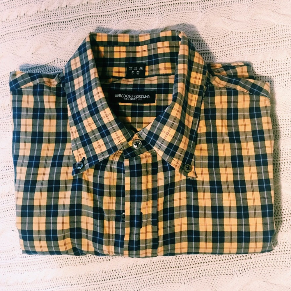 Bergdorf Goodman men's long sleeved dress shirt